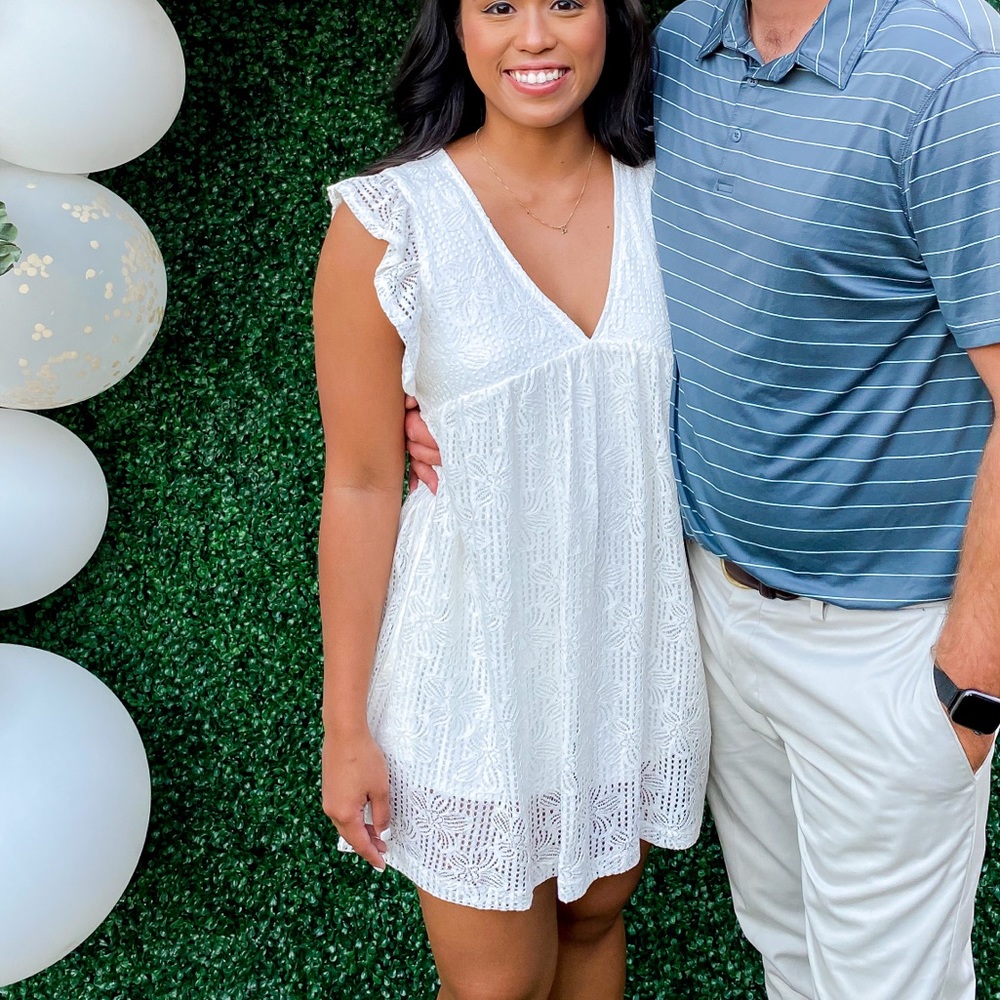 White Lace Romper